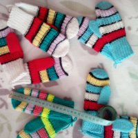 Детски ръчно плетени ръкавици, снимка 2 - Шапки, шалове и ръкавици - 22919447