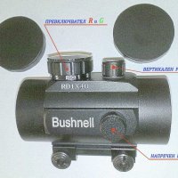 Бързомер, хорограмен 1х30( 1х40) ,Бушнел (червен+зелен) 2 варианта - 3 модела, снимка 2 - Оборудване и аксесоари за оръжия - 21188669