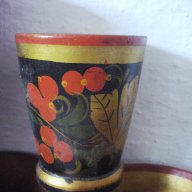 Стари дървени чаши - 5 бр, снимка 5 - Антикварни и старинни предмети - 11959794