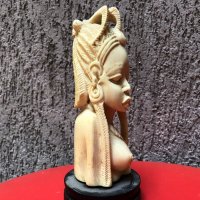 Слонова кост женски бюст, снимка 4 - Антикварни и старинни предмети - 13709103