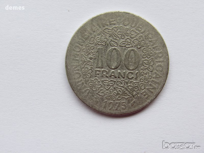 Западно Африкански Щати, Мали, 100 франка, 1975, 308 m, снимка 1