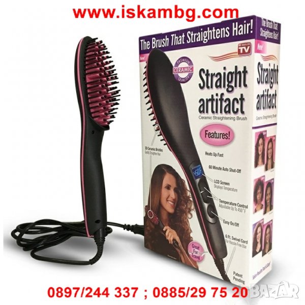 Електрическа керамична четка за изправяне на косата Straight Artifact 906, снимка 1