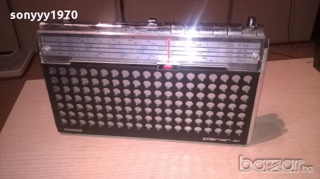 siemens planar 411-germany-31х18х6см-внос швеицария, снимка 3 - Ресийвъри, усилватели, смесителни пултове - 18298793