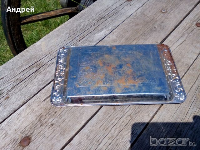 Поднос, снимка 3 - Антикварни и старинни предмети - 18649578