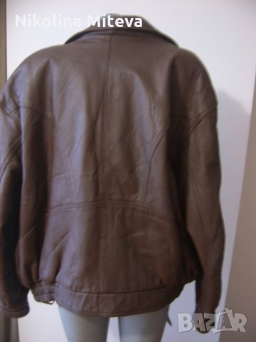 Мъжко кожено яке, снимка 3 - Якета - 23747204
