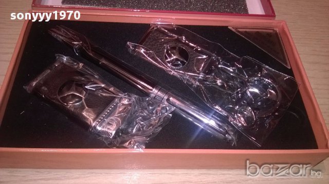 Mercedes-луксозeн подаръчен комплект 20/12см-внос швеицария, снимка 4 - Антикварни и старинни предмети - 16342925