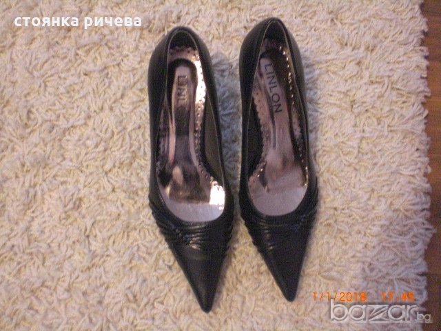 продавам дамски обувки естествена кожа, снимка 1 - Дамски обувки на ток - 20313313