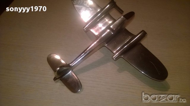 Англииски бомбардировач-31х24-хром/инокс-внос англия, снимка 11 - Антикварни и старинни предмети - 16707534