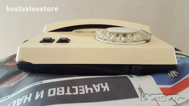 Руски Телефон С Шайба Веф Та-д / Vef Ta-d В Цвят Слонова Кост , снимка 4 - Други стоки за дома - 14705255