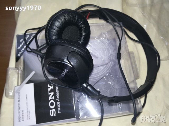 sony headphones-черни и нови, снимка 12 - Слушалки и портативни колонки - 21677144
