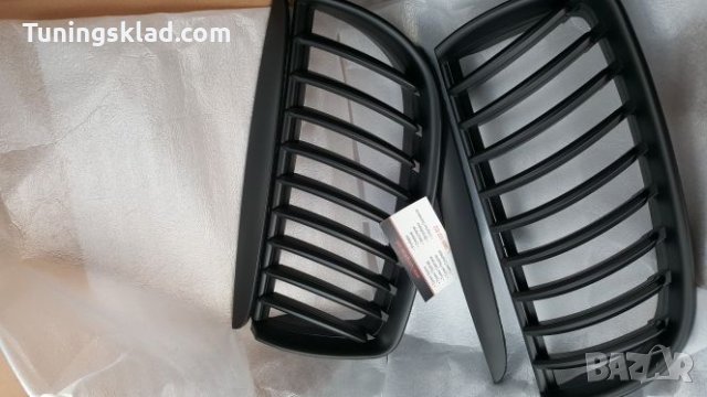 Черни бъбреци за BMW E90 (2005-2008) с наклонени ребра, снимка 3 - Аксесоари и консумативи - 17435095