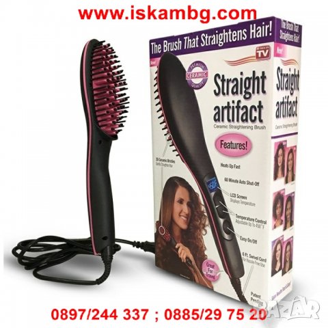 Електрическа керамична четка за изправяне на косата Straight Artifact 906