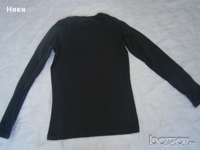 Дамска блуза с ластик на подгъва - М размер, снимка 3 - Блузи с дълъг ръкав и пуловери - 12304436