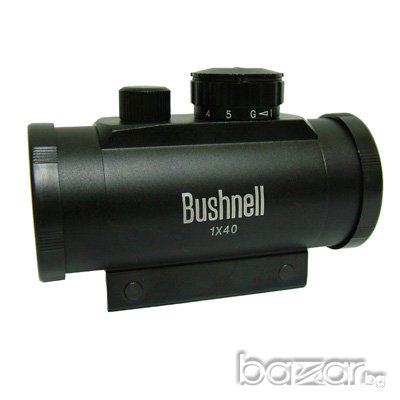 Оптически прицел бързомерец бързомер Bushnell 1x40 въздушна пушка лазерен мерник бушнел зелена точка, снимка 2 - Въздушно оръжие - 9652155