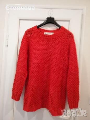 Блузон в червено , снимка 3 - Блузи с дълъг ръкав и пуловери - 24703297