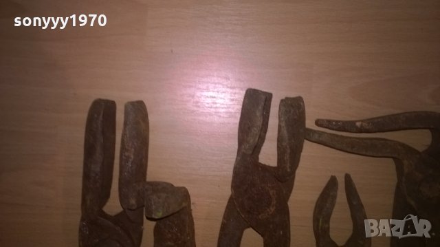 поръчани-ИЗКОВАНИ В ОГЪНЯ-ПРОФИ КОВАШКИ КЛЕЩИ-ВНОС ШВЕЦИЯ, снимка 10 - Клещи - 25756694