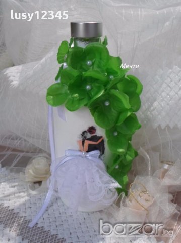 Сватбена бутилка!, снимка 2 - Декорация за дома - 18620857