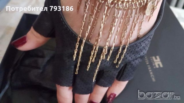 Elisabetha Franchi-оригинални дамски ръкавици ,без пръсти от естествена кожа, снимка 4 - Вази - 19926896