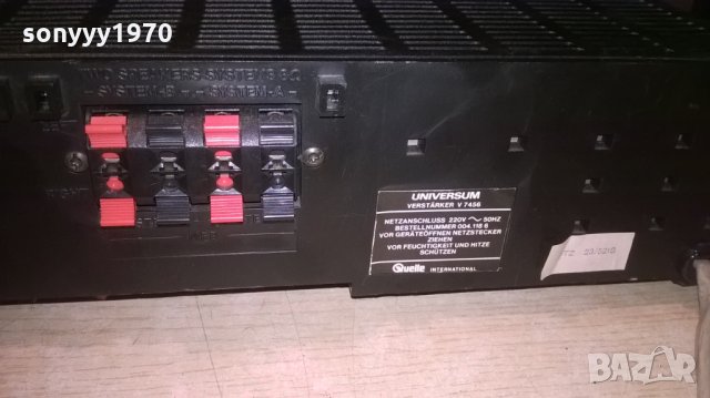 &universum v 7456-stereo amplifier-внос швеция, снимка 10 - Ресийвъри, усилватели, смесителни пултове - 25740732