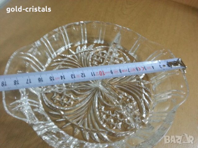Кристална чиния ордьовър, снимка 3 - Антикварни и старинни предмети - 24765554