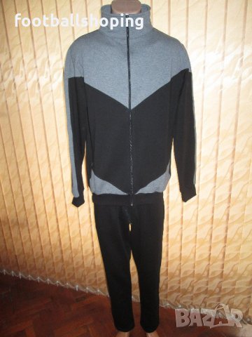 Памучни Мъжки анцузи - сиво с черно - 100% Българско производство, снимка 3 - Спортни дрехи, екипи - 21563219