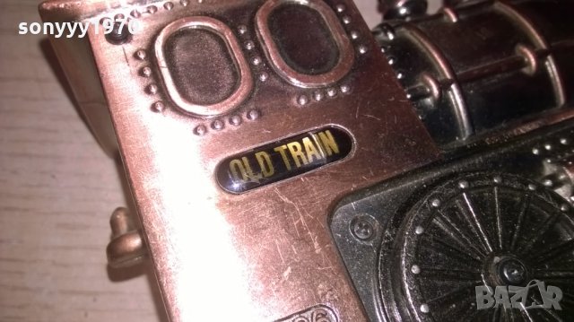 old train-метална запалка-13х8х6см-внос швеицария, снимка 14 - Колекции - 24717347