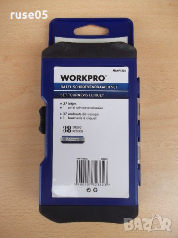 Отвертка "WORKPRO" с 37 бр. накрайници, снимка 4 - Отвертки - 22245261