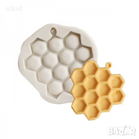 медена пита килийки пчелни силиконов молд форма за декорация и украса торта фондан