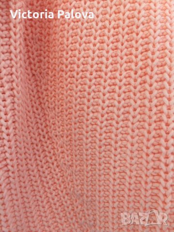 Прекрасна блуза-кроп кайсиев цвят, снимка 4 - Блузи с дълъг ръкав и пуловери - 24165612