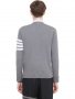 THOM BROWNE Striped Grey Cardigan Мъжки Пуловер Жилетка size S, снимка 3