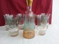 Ретро стъклени чаши и гарафа  , снимка 4