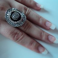 Промоция! Сребрист пръстен с елементи Сваровски, снимка 5 - Пръстени - 10086654
