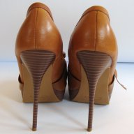 Обувки от естествена кожа на висок ток, снимка 4 - Дамски обувки на ток - 5943484