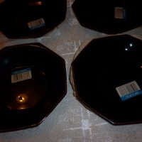 Чисто ново !Сервиз 72 части от 80-години Arcoroc Crystal  Octime black France, снимка 16 - Сервизи - 18485231