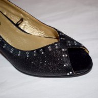 TESORI - 100% Оригинални луксозни италиански дамски обувки / ТЕСОРИ / Ток / Блестящи , снимка 12 - Дамски ежедневни обувки - 17433561