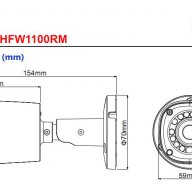 Dahua DH-HAC-HFW1100RMP 1MР 720P Метална Вандалоустойчива Водоустойчива Охранителна Камера, снимка 5 - Камери - 14415937