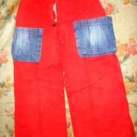 червени детски панталони, снимка 1 - Детски панталони и дънки - 22212769