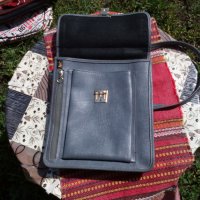 Стара кожена чанта ЛЕДА #3, снимка 4 - Антикварни и старинни предмети - 25756537