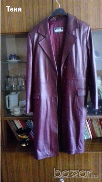 Дамско кожено манто L, снимка 1