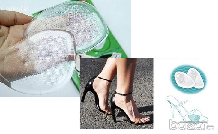 Силиконови стелки за предпазват предната зона на стъпалото на крака от подбиване и загрубяване, снимка 1