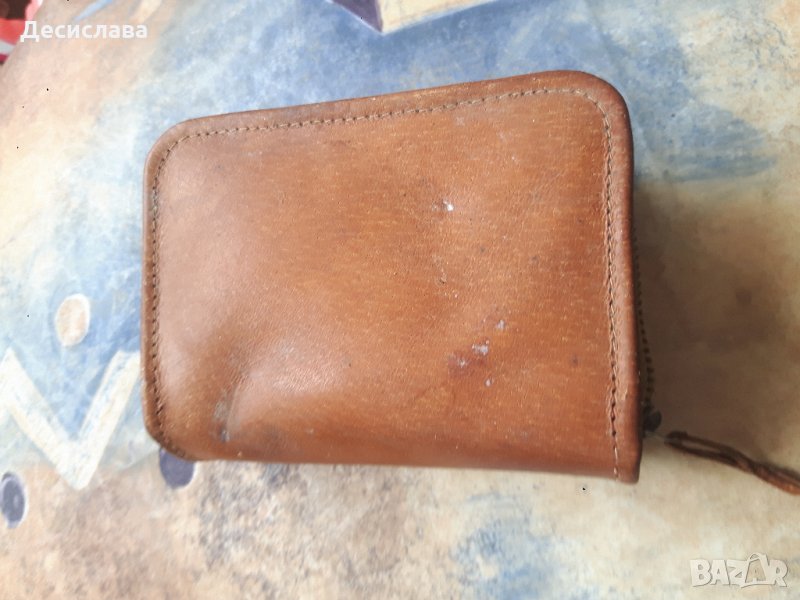 Кожен Несесер  и  мъжки принадлежности ретро, снимка 1