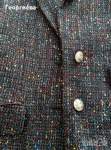 Дълго дамско сако в красиви цветове, снимка 1