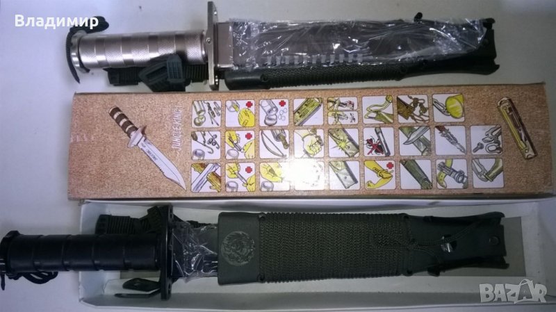 Нов Ловджийски нож с комплект за оцеляванв, снимка 1
