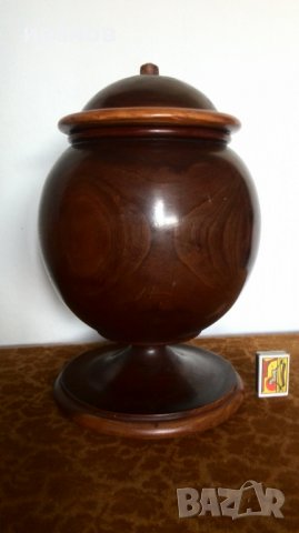 Голяма махагонова купа, снимка 2 - Антикварни и старинни предмети - 25845907