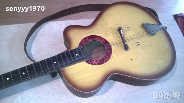 ПОРЪЧАНА-АНТИК-orfeus-ретро колекция-китара-102х40х8см, снимка 4 - Китари - 25186925