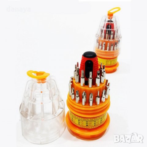 31в1 Отвертка с 30 накрайника за ремонт на телефони таблети часовници, снимка 5 - Железария - 25072001