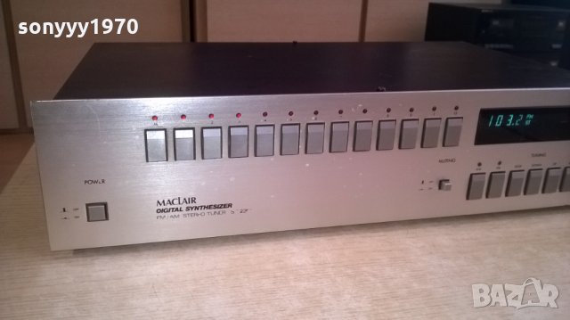 macLair-stereo tuner-made in japan-внос швеицария, снимка 6 - Ресийвъри, усилватели, смесителни пултове - 24536013