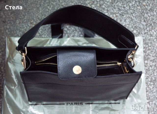 Дамска чанта Meli Melo Paris, нова, с етикет, черна, снимка 4 - Чанти - 23745485