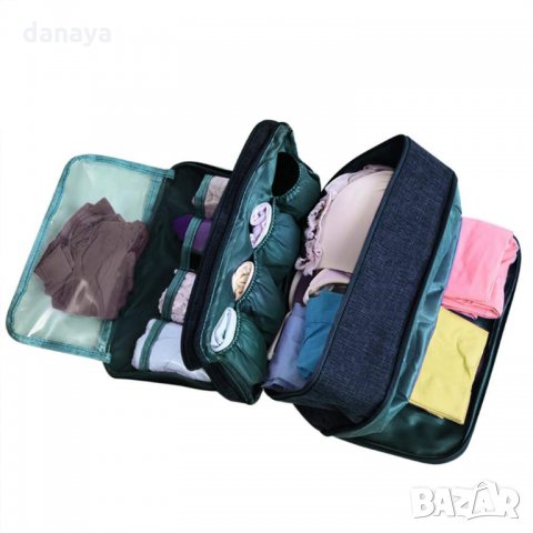 816 Органайзер за бельо несесер за пътуване чанта за сутиени с много отделения, снимка 5 - Чанти - 24627021