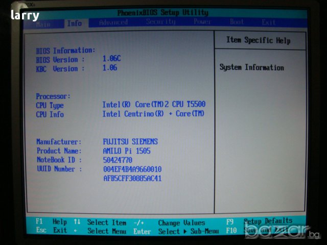 Fujitsu-siemens Amilo Pi 1505 лаптоп на части, снимка 7 - Части за лаптопи - 9187282